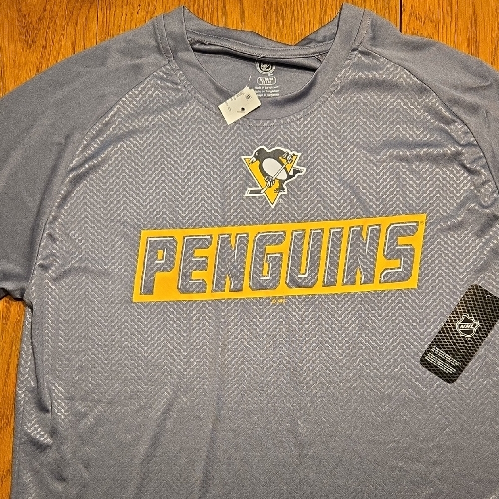 NHL Gray and Yellow Penguins Jerseys